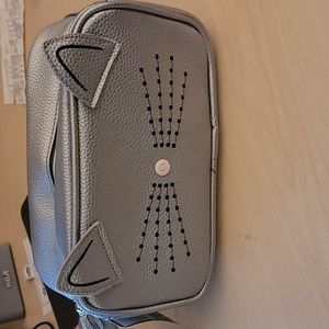 Silver toiletry bag or craft tote